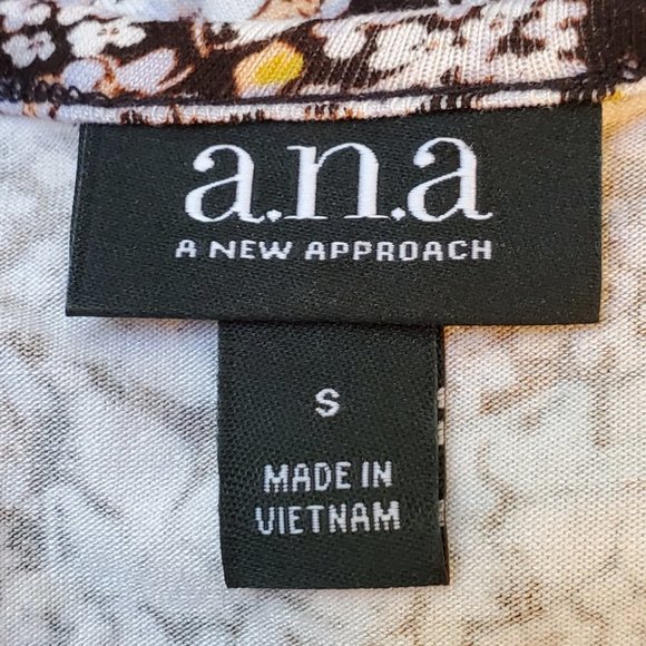 a.n.a. Soft Floral Comfortable Pullover Sleeveless Shift Dress Size S - Picture 6 of 8